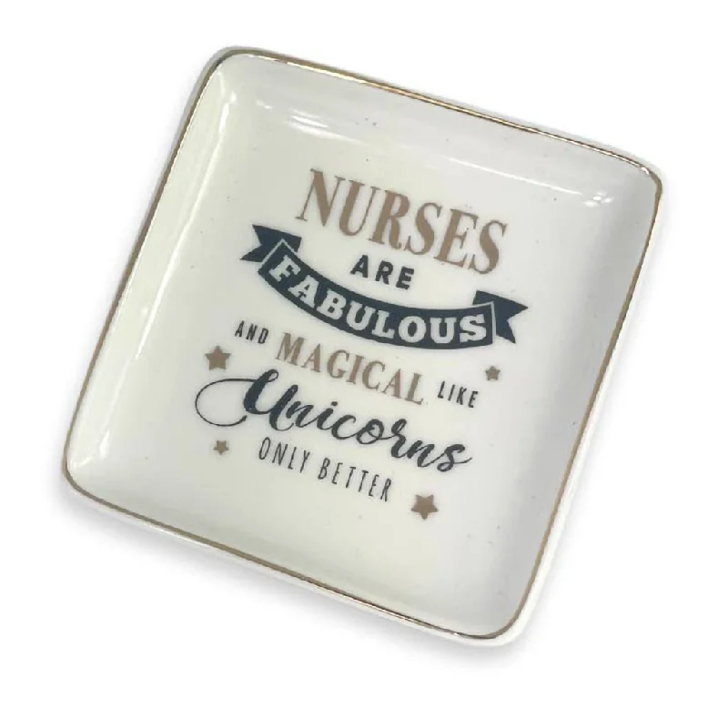 H & H Gifts : Trinket Dish - Nurse are Fabulous