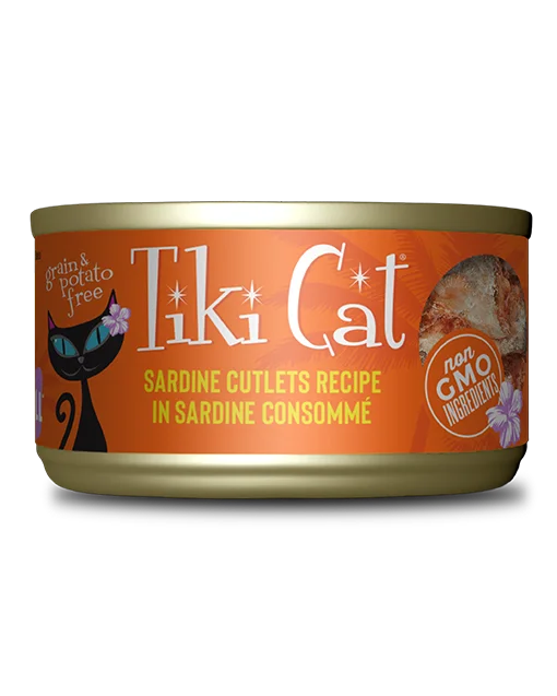 Tiki Cat Tahitian Grill Sardine Cutlets in Sardine Consomme 2.8oz