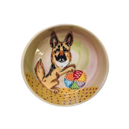 German Shepard 2 Dog Bowl