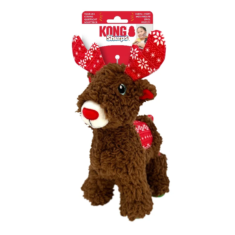 KONG Christmas Sherps Reindeer Medium Soft Dog Toy<3 <3 <3