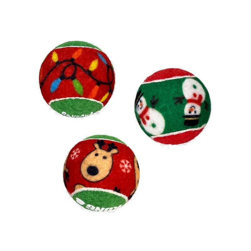 KONG Christmas Squeaker Ball Medium Assorted Dog Toy<3 <3 <3