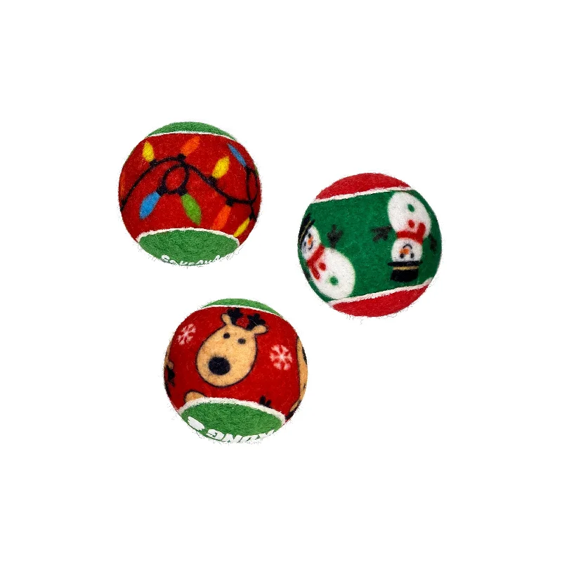 KONG Christmas Squeaker Ball Small Assorted Dog Toy<3 <3 <3