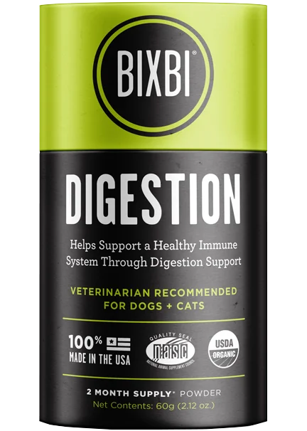 Bixbi Mushroom Supplements for Dogs & Cats - Digestion 60g/2.12oz Jar